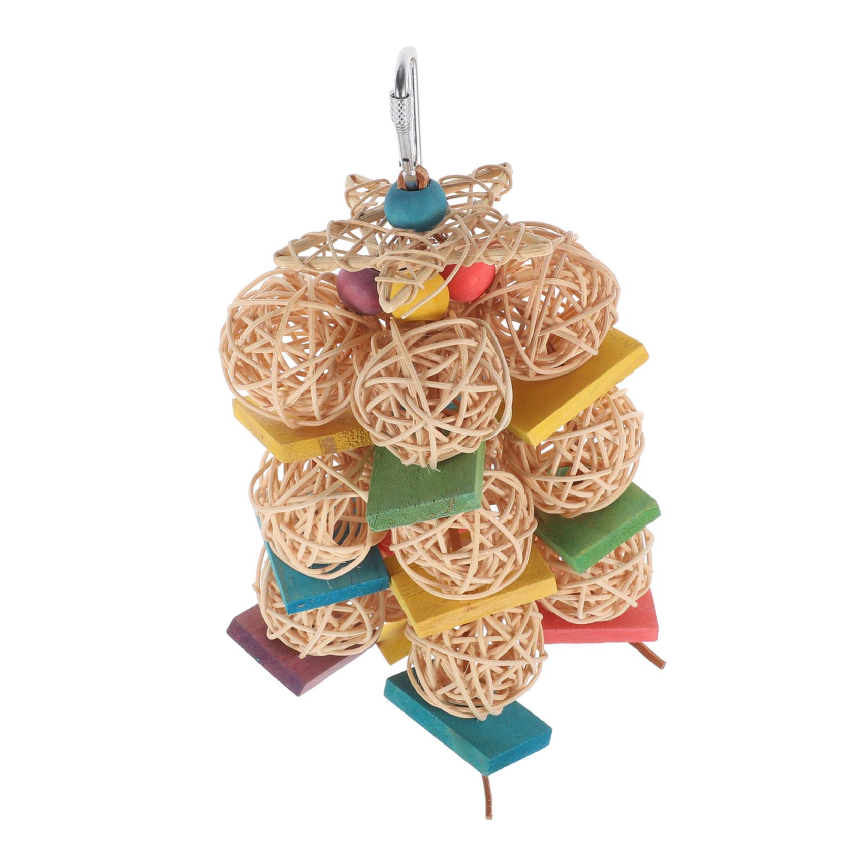 Wooden Playset Large Long Tail Bird Parrot Toy Takraw Hanging The Bird Bird Chewing Toy Cockatiel Chewing Toys Xuan Feng Parakeet Parrot Toy Small Parrot The Swing