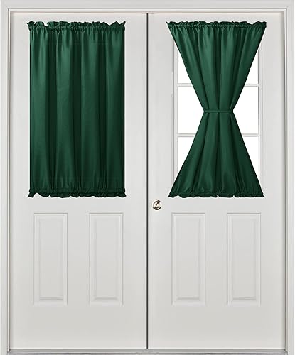 Miniatura 224 de Hiasan Cortinas para ventana de puerta delantera, bolsillo para barra, cortina de privacidad semitransparente para puerta francesa, 1 panel