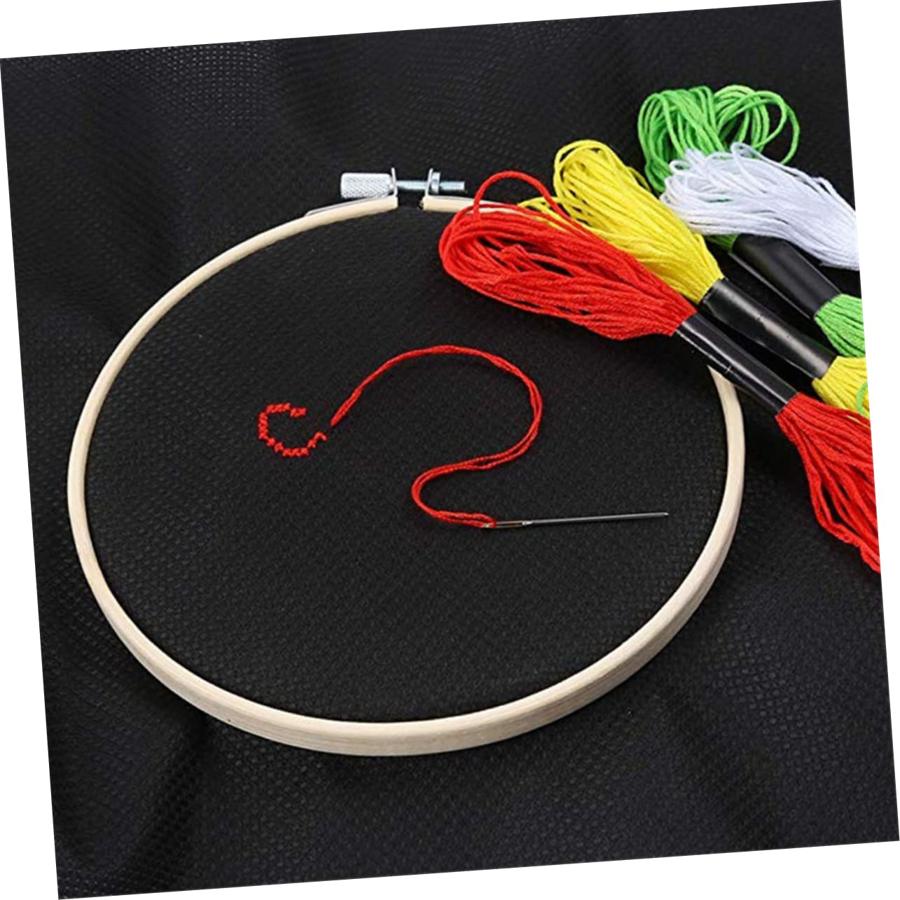 DOITOOL 30x30cm 4pcs Embroidered Aida Cloth 11ct Cotton Cross-Stitch Fabric Safe DIY Craft for Boys and Girls Adults