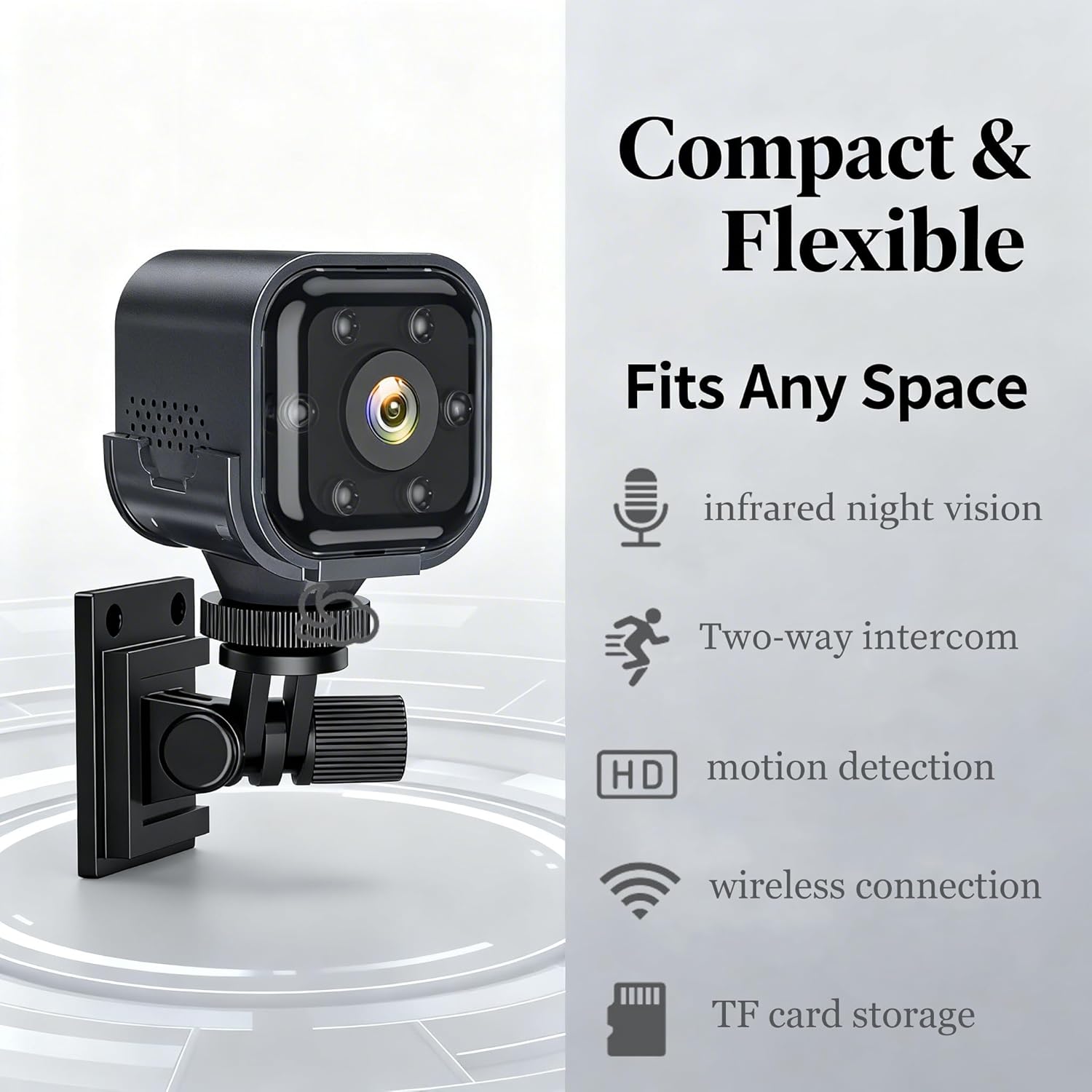 Tuvilo Wireless Camera 1080p HD – Home Security Camera with 30-Day Battery Life, Night Vision, Ideal for Baby/Pet/Dog Monitoring