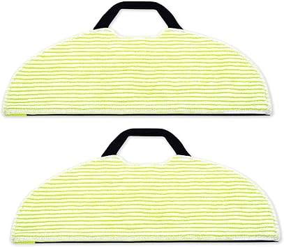 Microfiber Sonic Mopping Pads for Shark AV2610WA/RV2620WD/RV2610WA/RV2410WD Robot Vacuum Replacement Accessories Green, 2Pack