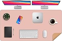 Vista 28 de Protector de escritorio de cuero, tapete de escritorio grande con corcho natural y cuero PU, alfombrilla para mouse, alfombrilla de escritorio