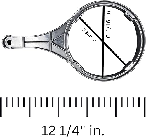 Miniatura 3 de IPW Industries Inc. | Llave de carcasa de filtro de ósmosis inversa para sistema de filtro de agua para toda la casa - Llave de filtro RO para