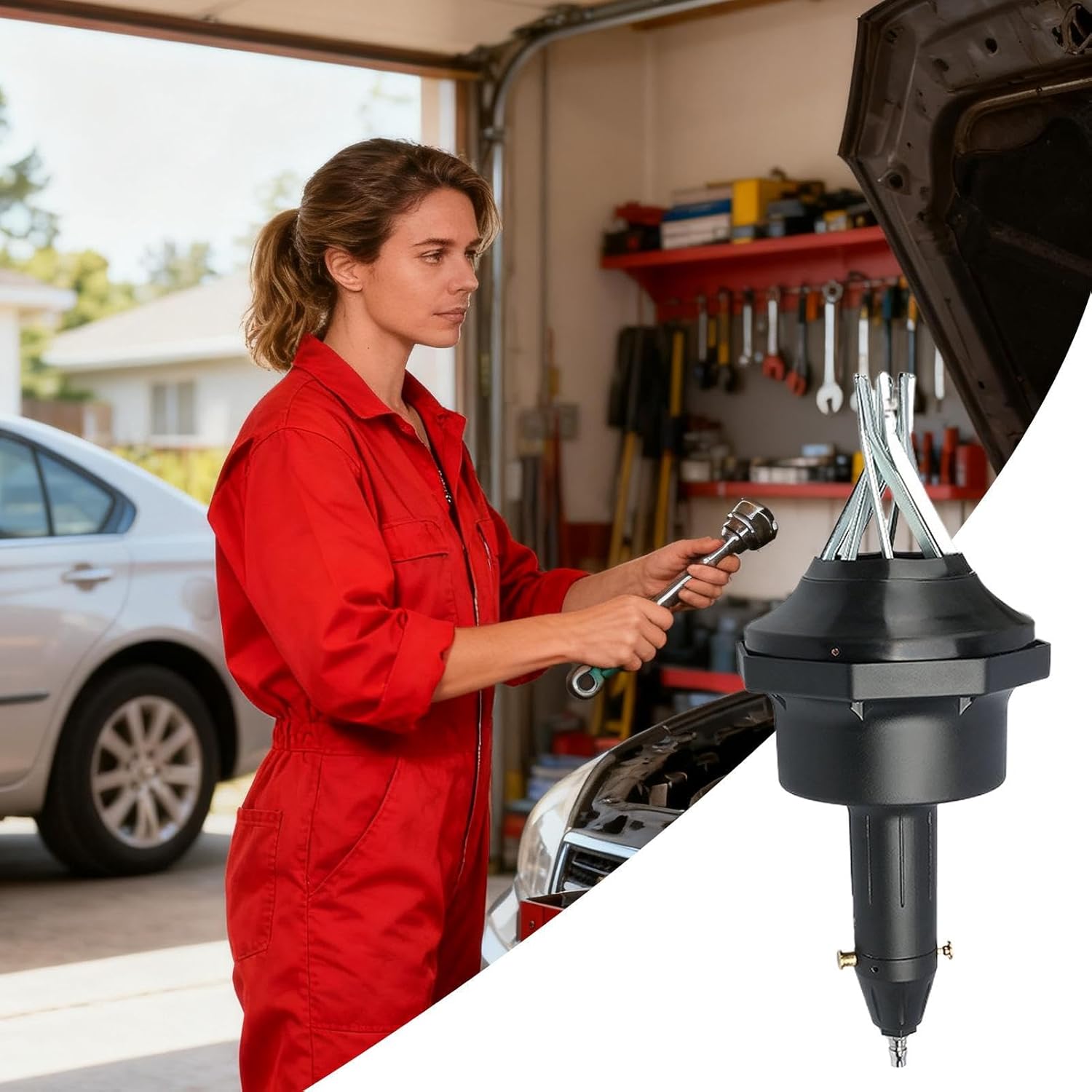 空気圧 CV ブーツ ツール - アルミニウム スプレッダー キット、滑り止めボール ケージ、頑丈な取り外し装置、強力な取り付け補助