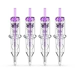 Wormhole Tattoo Cartridge Needles, 20pcs 11RL Disposable Tattoo Needle Cartridges Standard 13 Round Liner for Tattoo Pen Tattoo Cartridge Machine Permanent Makeup Tattoo Supplies (1213RL)