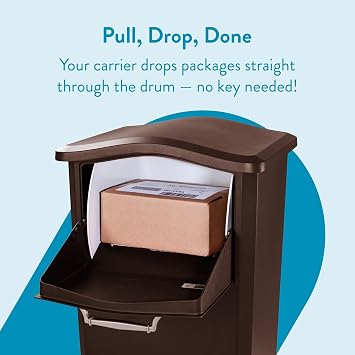 Architectural Mailboxes Elephantrunk Package Drop Box, Rubbed Bronze, XL
