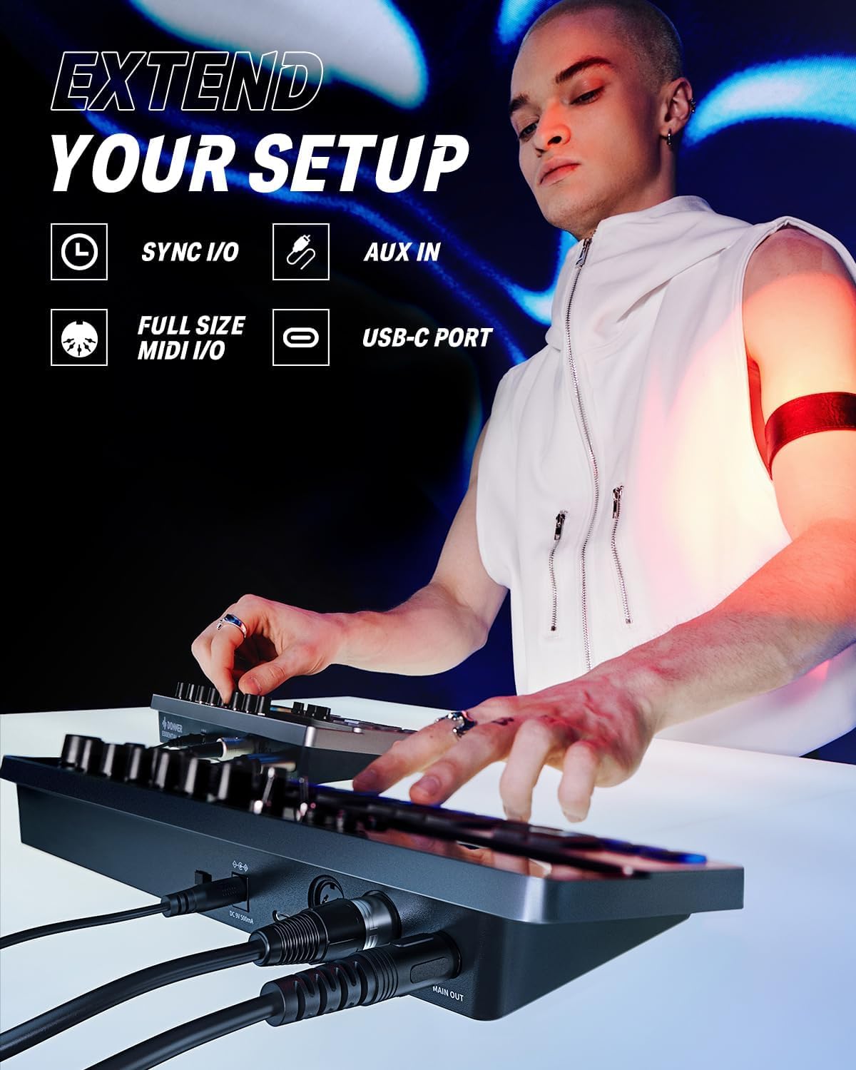ANALOG BASS SYNTH E SEQUENCER DONNER ESSENTIAL B1