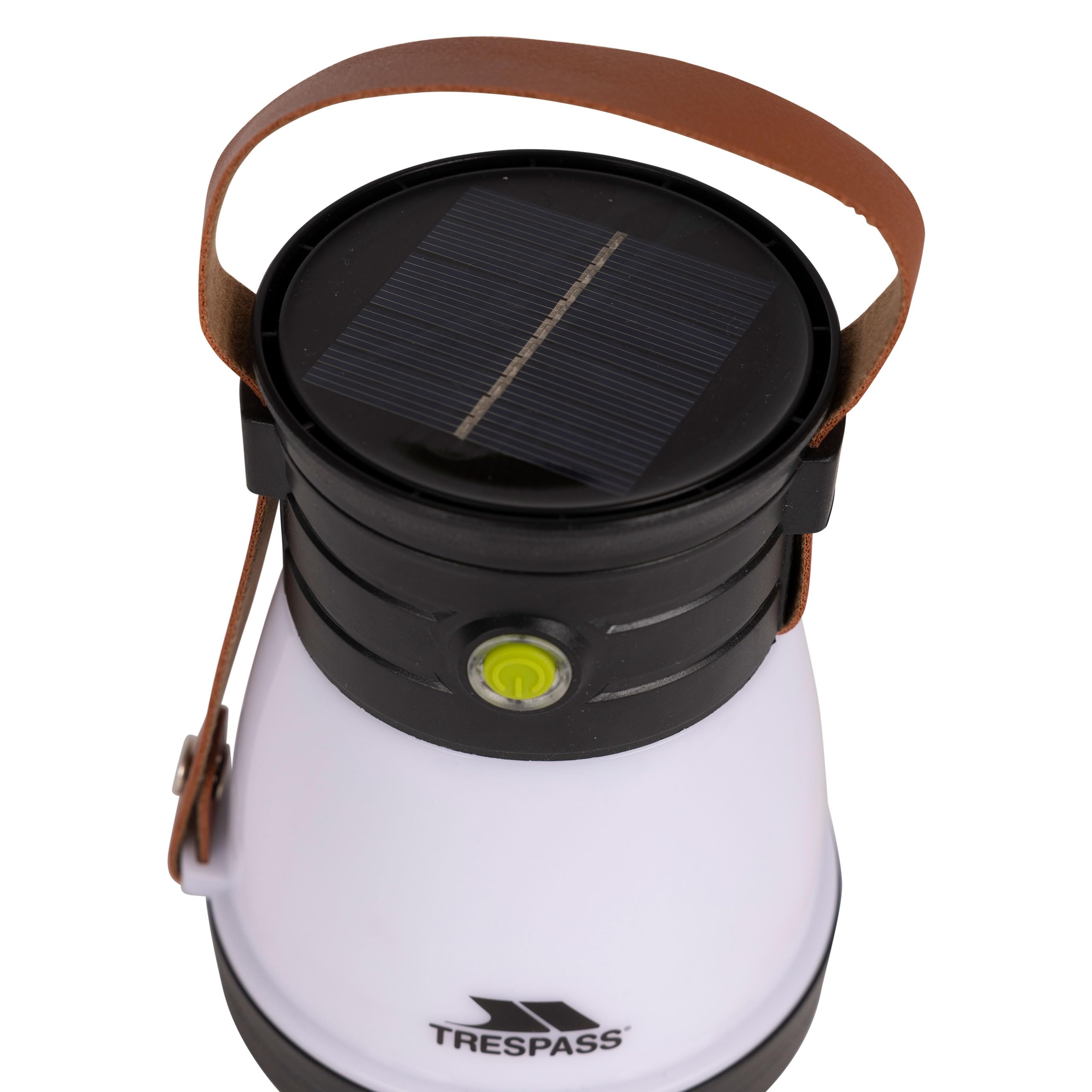 Trespass Linterna 2 en 1 Hugos - Carga solar recargable USB-C