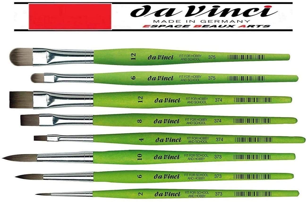 Serie da Vinci 373. No. 2, 6, 10, 374 Serie 4, 8, 12. Serie 375, 6, 12. Set 8 Pezzi. Made in Germany