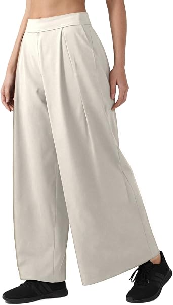 Women High Waist Casual Wide Leg Long Palazzo Pants Trousers Regular Size