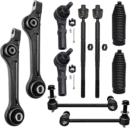 Miniatura 19 de Detroit Axle - Kit de suspensión frontal de 10 piezas para Chevy Trailblazer EXT GMC Envoy XL XUV Buick Rainier Isuzu Ascender Olds Bravada, brazos