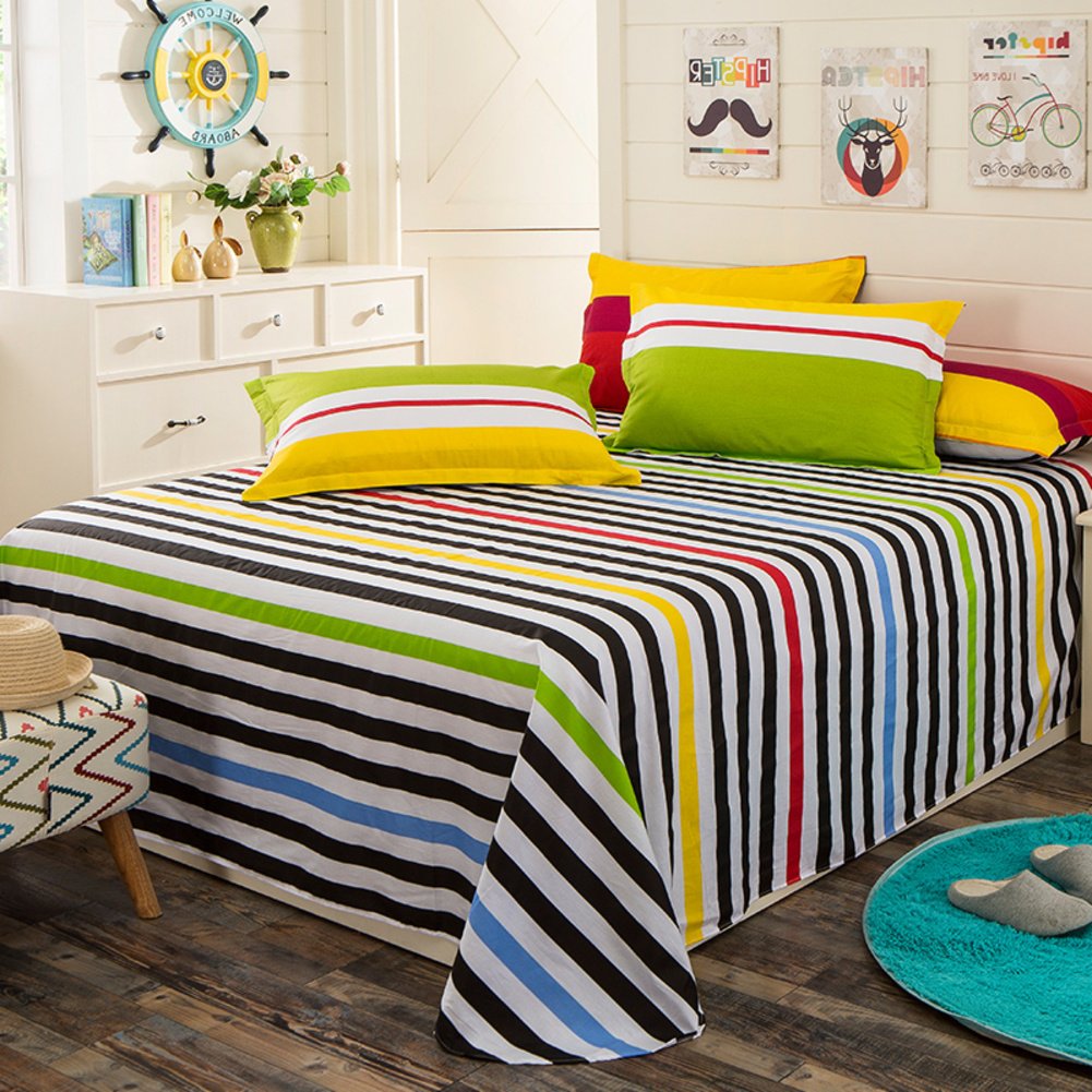Feuilles de coton pur anti-transpiration grand drap sergé 230x250cm