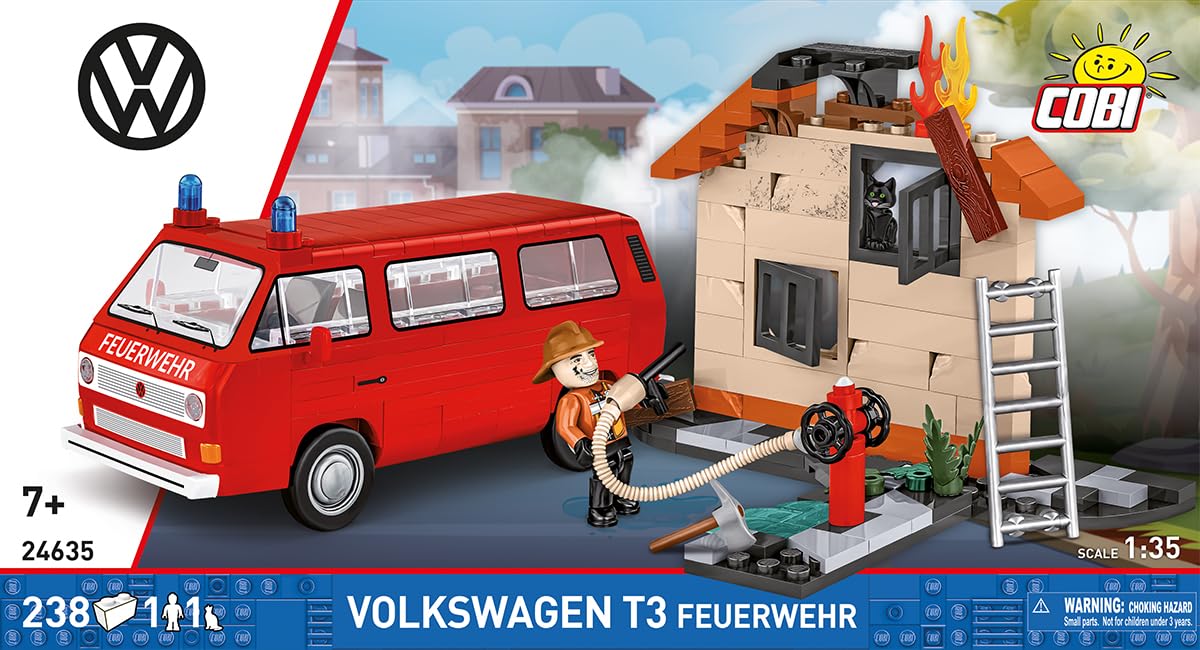 FIRE - VW T3 Feuerwehr, 135 mm x 60 mm x 70 mm