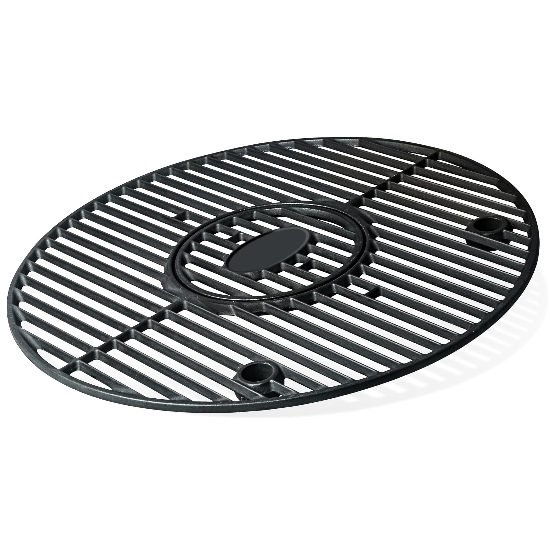 FlameDuty 19.5" Cast Iron Round Grill Grate Grid for Pit Boss K24,Akorn Kamado Ceramic Grill,Char-Griller 16620,Louisiana Grills K24,Solid Rod Round Coookin Grate Grill Grids