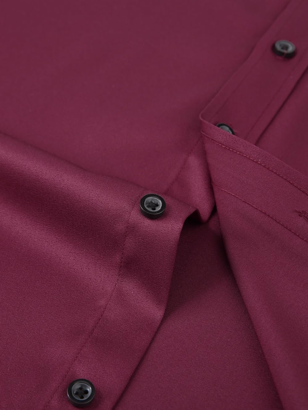 corfty Men Long Sleeve Dress Shirt - Regular Fit Stretch Free-Wrinkle Button Down Shirt - Image 4