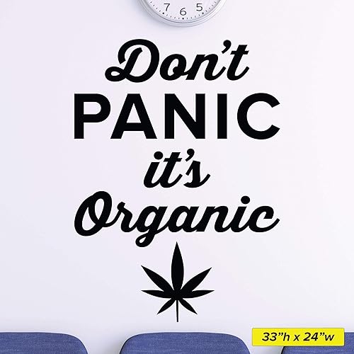 Miniatura 3 de Don't Panic It's Organic Wall Decal - 0530 - CBD decal - Marijuana wall art - CBD Oil - medical marijuana - Wall Decor
