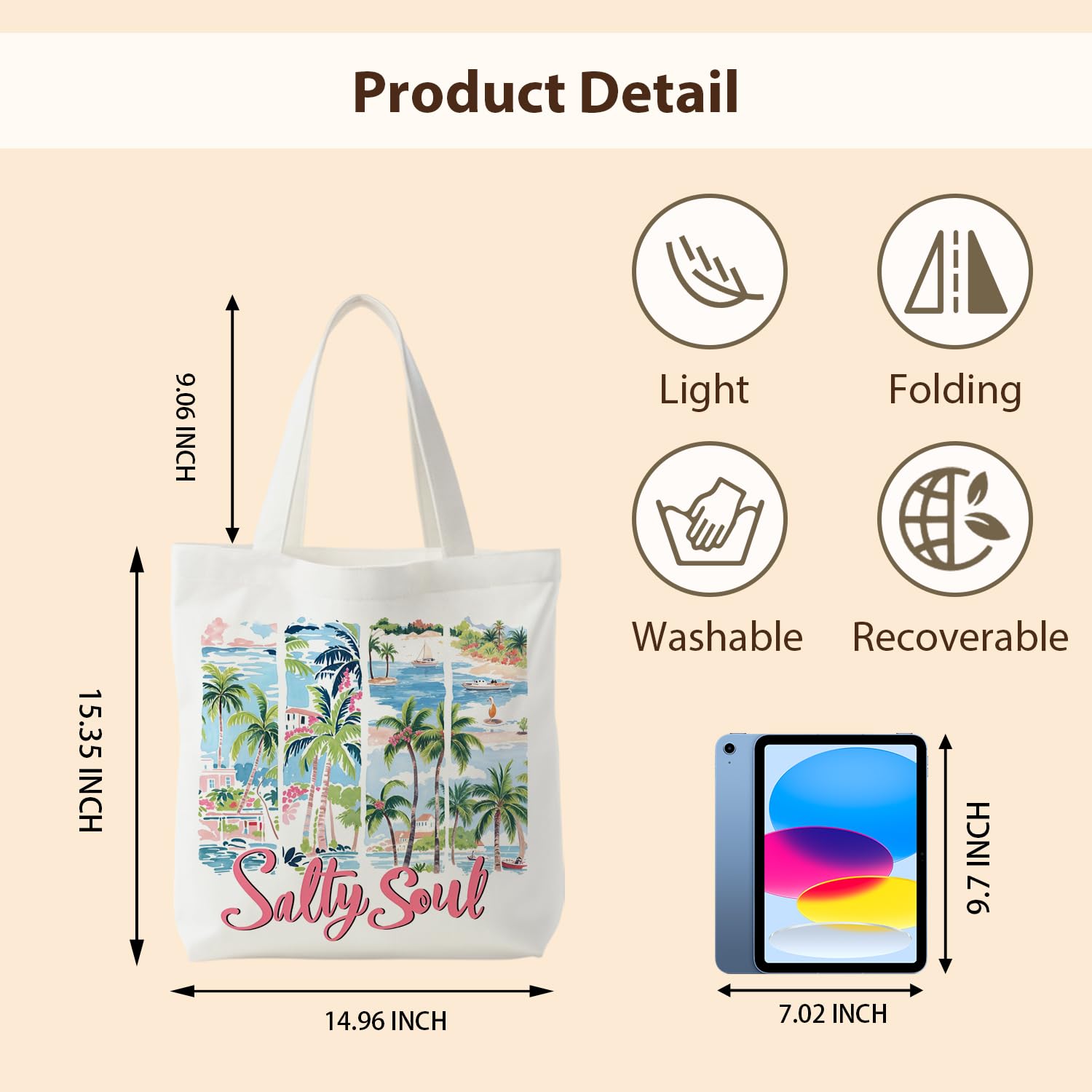 NATSUNO Canned Sardines Tote Bag,Fish Gifts for Women,Western Tote Bags for Women,Reusable Grocery Bags,Sardine Lover Gifts