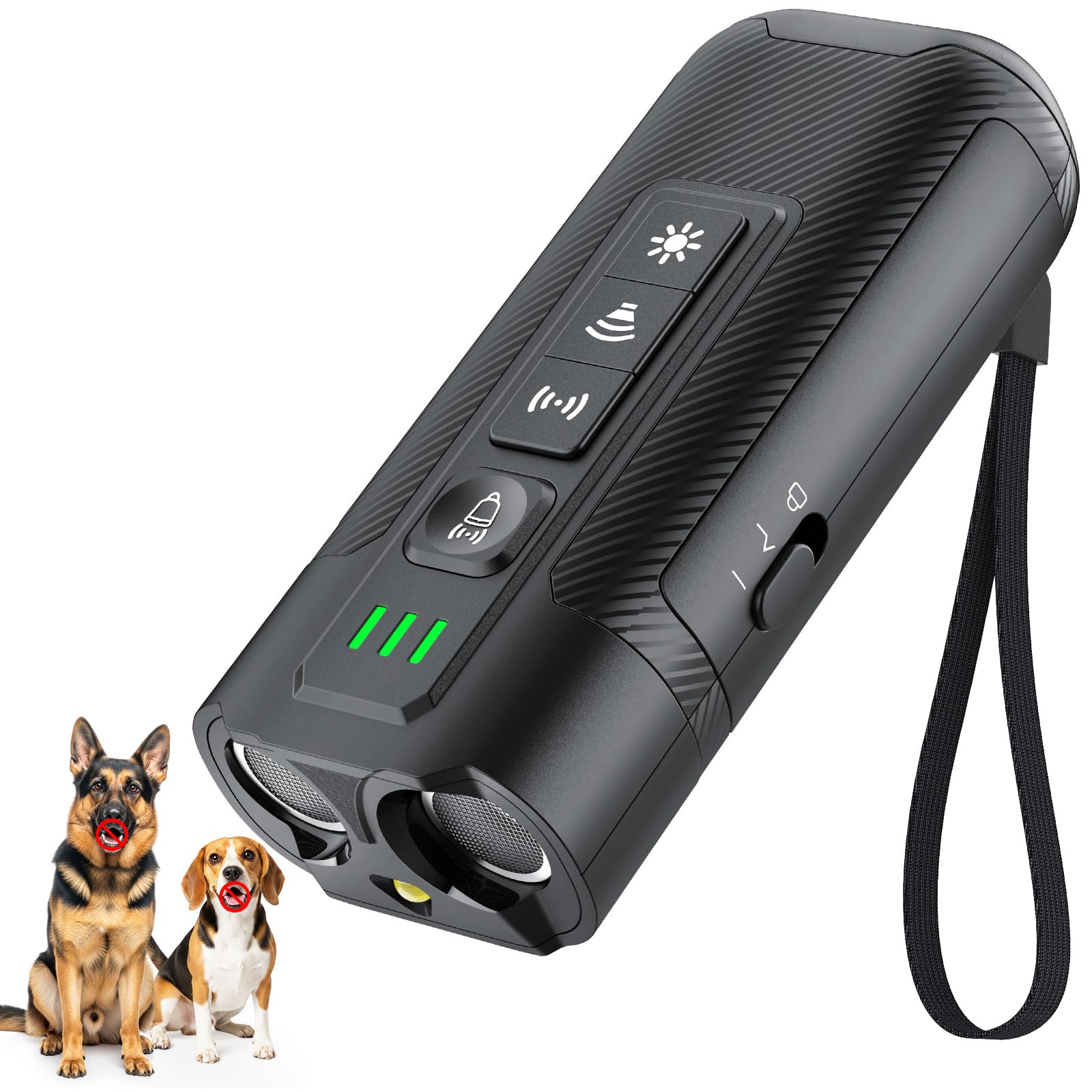 Pewkim Anti Barking Device for Dogs, Ultrasonic Bark Stopper, Dog Barking Deterrent Devices with 4 Modes, 23ft Range, Rechargeable Humane Safe Ultrasonic Dog Trainer for Small Medium Large Dogs