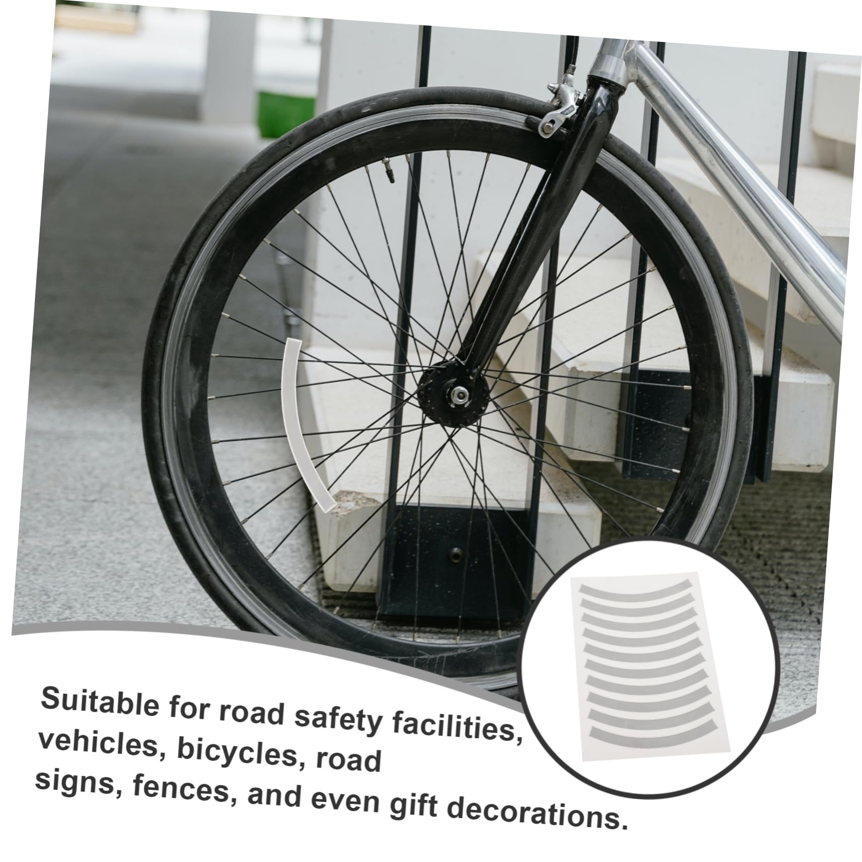 Abaodam 1 Sheet Reflective Sticker Set Reflection Tape Daily Use Bike Sticker Adhesive Reflective Sticker Motorcycle Reflective Tape Bike Accessory Reflective Lattice 3m Adhesive Silver