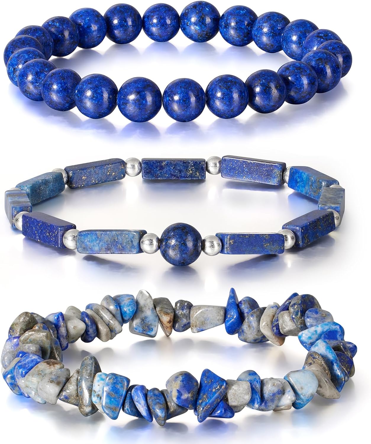 3Pcs Natural Stone Bracelets for Women 8mm Crystal Jamaica Ubuy