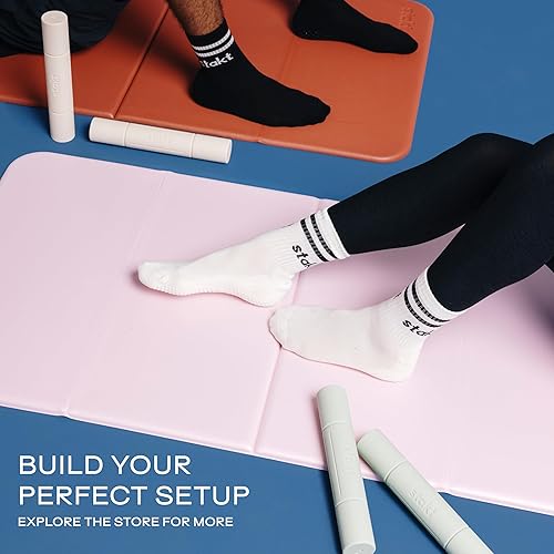 Miniatura 7 de Stakt - Pesas de mano, mancuernas ajustables, equipo de entrenamiento compacto, ideal para uso en casa y sobre la marcha (2-4-6 libras)