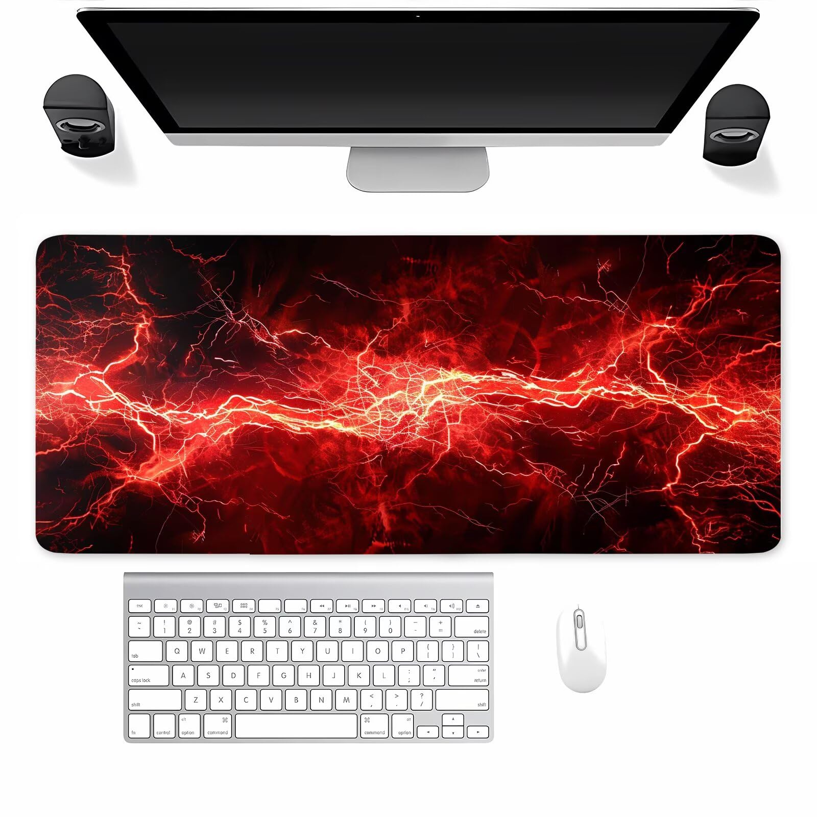 Alfombrilla Ratón XXL Gmaing Trueno, Mouse Pad 1000x500x3mm