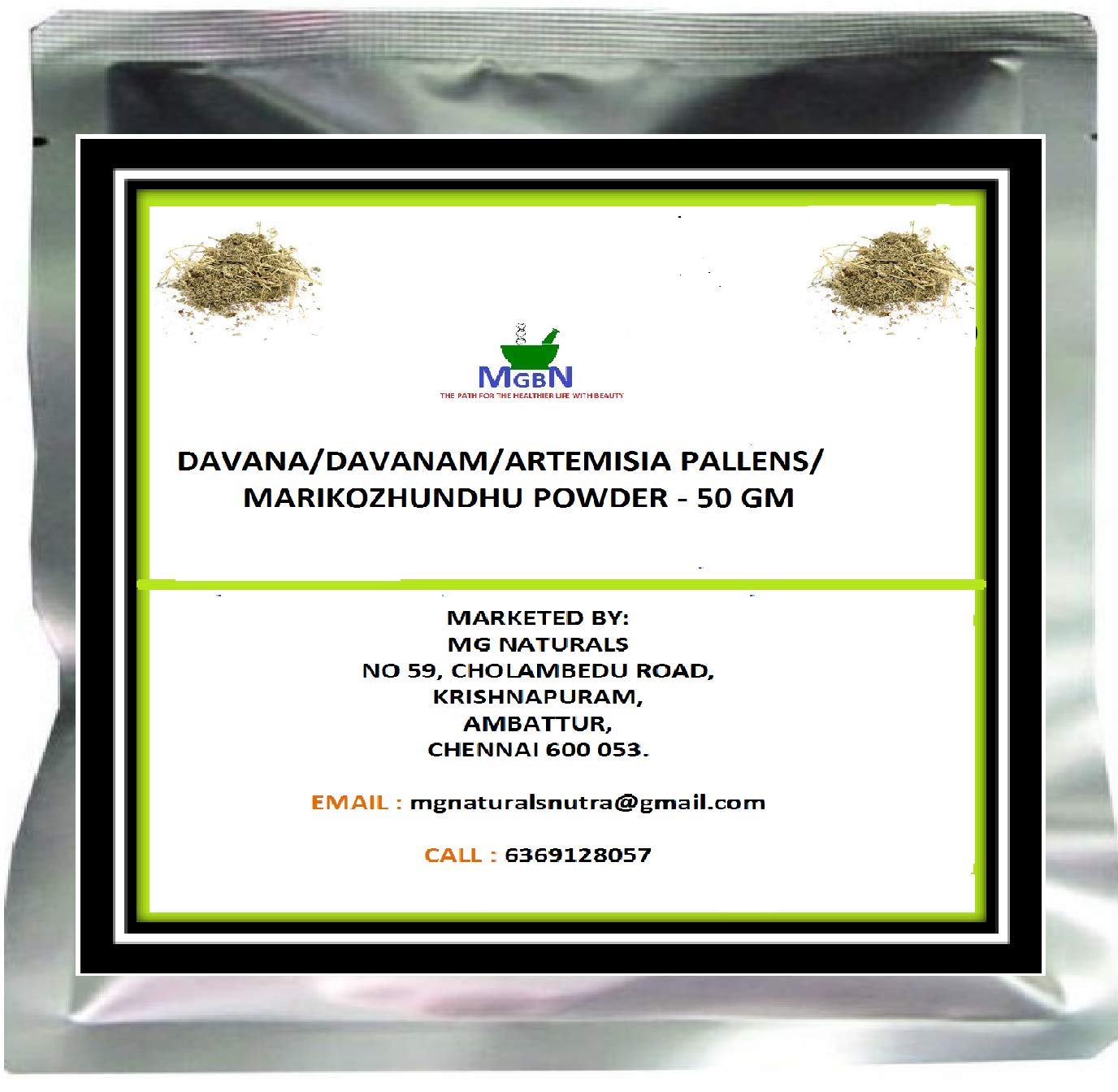 DAVANA/DAVANAM/ARTEMISIA PALLENS/MARIKOZHUNDHU POWDER -50 GM (WITH FREE PLANT SEEDS) (B07WYPXXWC) Amazon Price History, Amazon Price Tracker