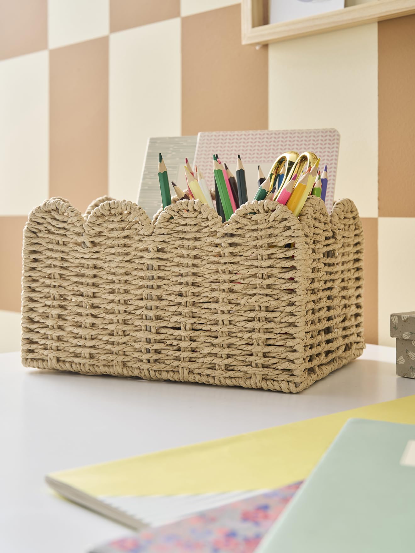 VERTBAUDET Pot À Crayons Feston beige TU