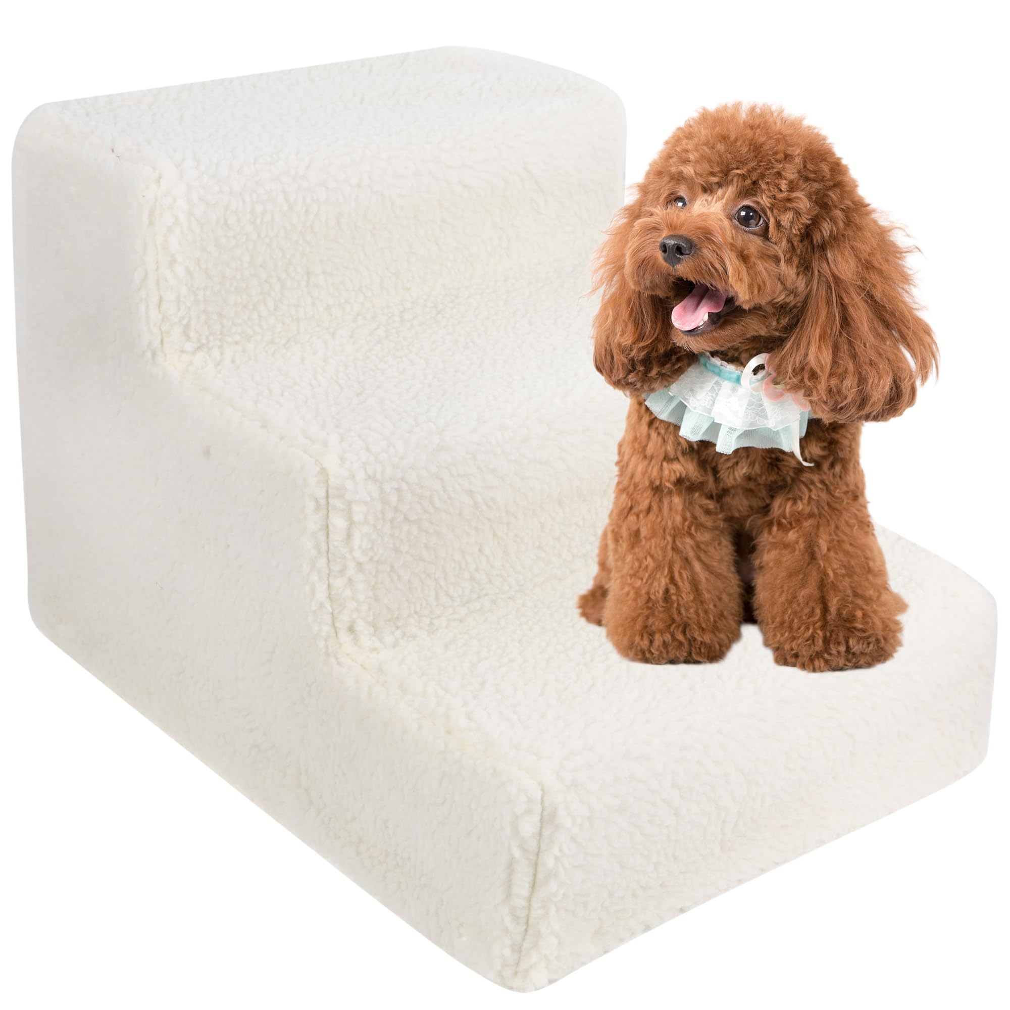 YOFIT Doggy Steps - Non-Slip 3 Steps Pet Stairs,Holds Up to 50 lbs