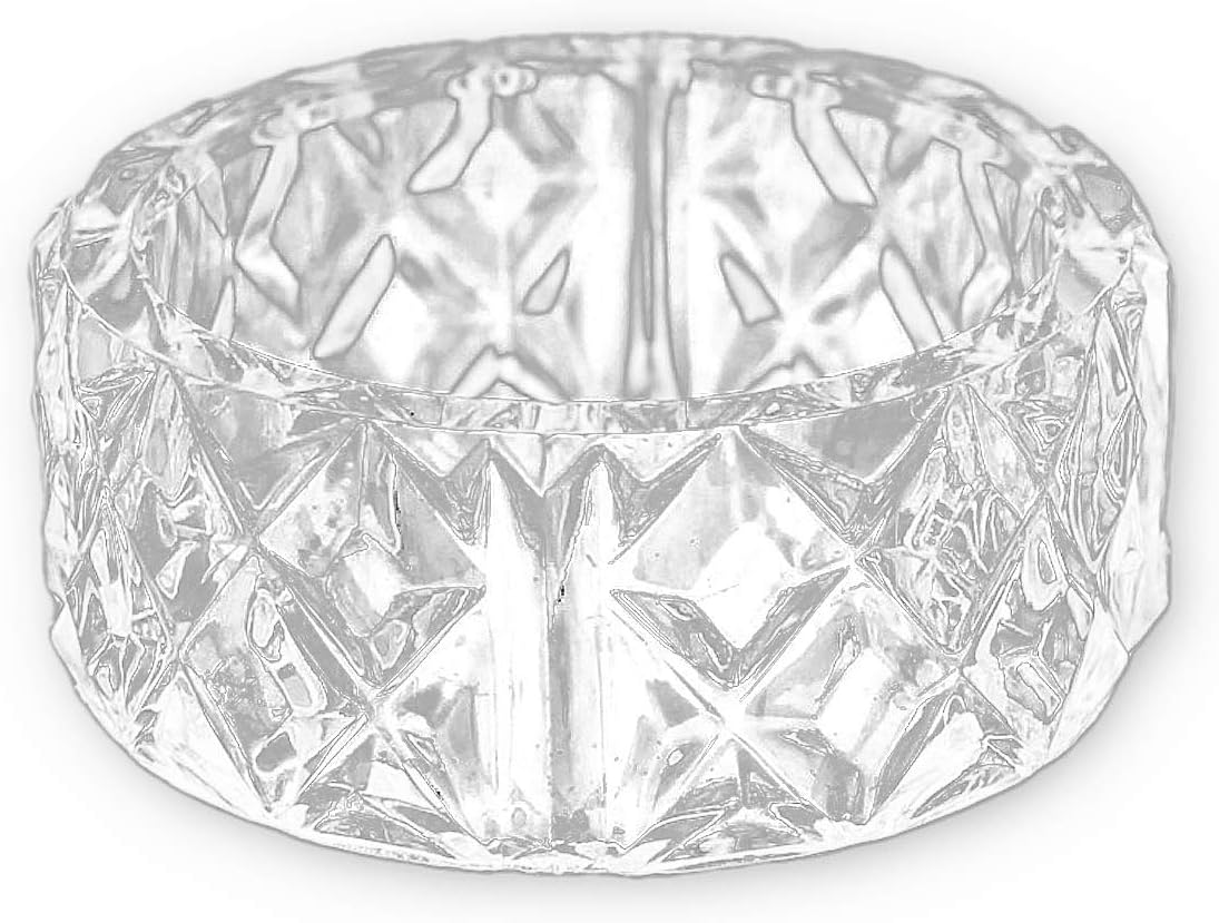 Clear Crystal Plastic Napkin Holder Rings 12 Pieces 2 inch