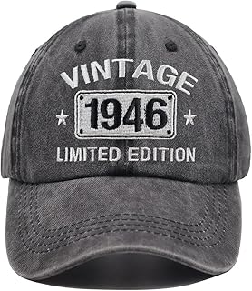 Gorra de béisbol bordada ajustable vintage 1954 1953 1952 1951 1950 1949 1948 1947 1946 1945 edición limitada