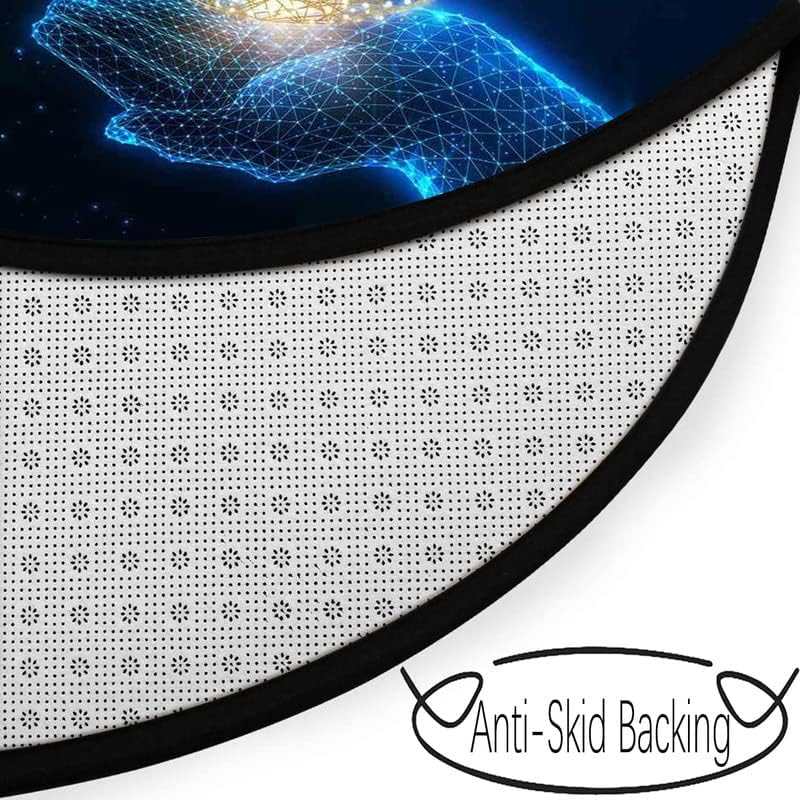 Miniatura 3 de Alfombra redonda decorativa con texto en inglés "Welcome to Our River House" para la casa del río, porche, puerta de baño, para entrada interior, 24