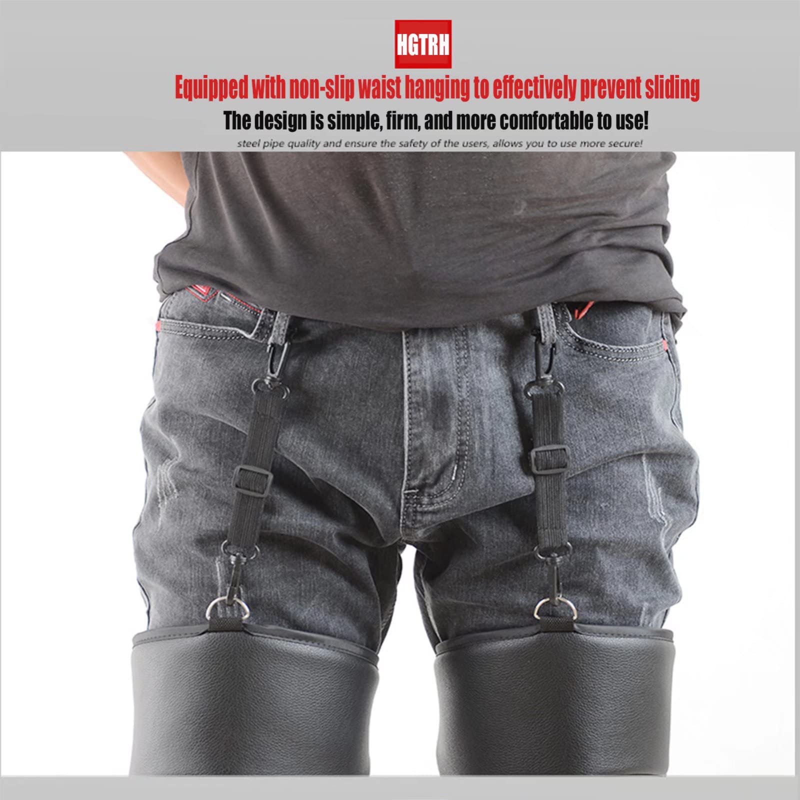 Ginocchiere per moto, Ginocchiera protettiva morbida invernale for sport all'aria aperta, for ciclismo, in pelle(B,Long wool)