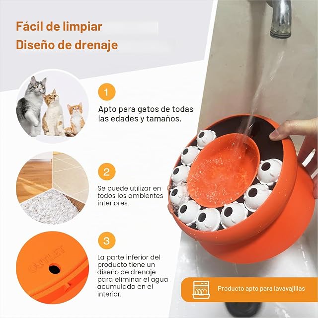 Foto 6 de 7 de M&Catree Juguetes Interactivos de Alimentación Lenta para la Mayoría de Los Perros Gatos, Juguete…
