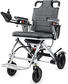 33lb Lightweight Electric Wheelchairs for Adults-15 Miles Range, Portable Motorized Wheelchair with 360W Motor, Bear 330 Lbs&Airplane Approved for Home, Outdoors, Travel, ShoppingUltra-Light