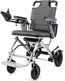 33lb Lightweight Electric Wheelchairs for Adults-20 Miles Range, Portable Motorized Wheelchair with 360W Motor, Bear 330 Lbs&Airplane Approved for Home, Outdoors, Travel, Shopping(Ultra-Light)
