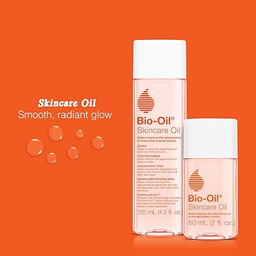 Miniatura 4 de Bio-Oil Paquete de aceite corporal para el cuidado de la piel, suero para cicatrices y estrías, hidratante facial y corporal con vitamina E y A para