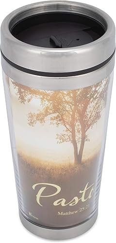 Miniatura 3 de Pastor Nature Scene - Taza de viaje aislada de acero inoxidable con tapa (16 onzas)