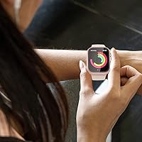 Vista 6 de Paquete de 2 fundas con protector de pantalla de vidrio templado para Apple Watch Series 3/2/1 de 38mm, JZK protector delgado con cobertura