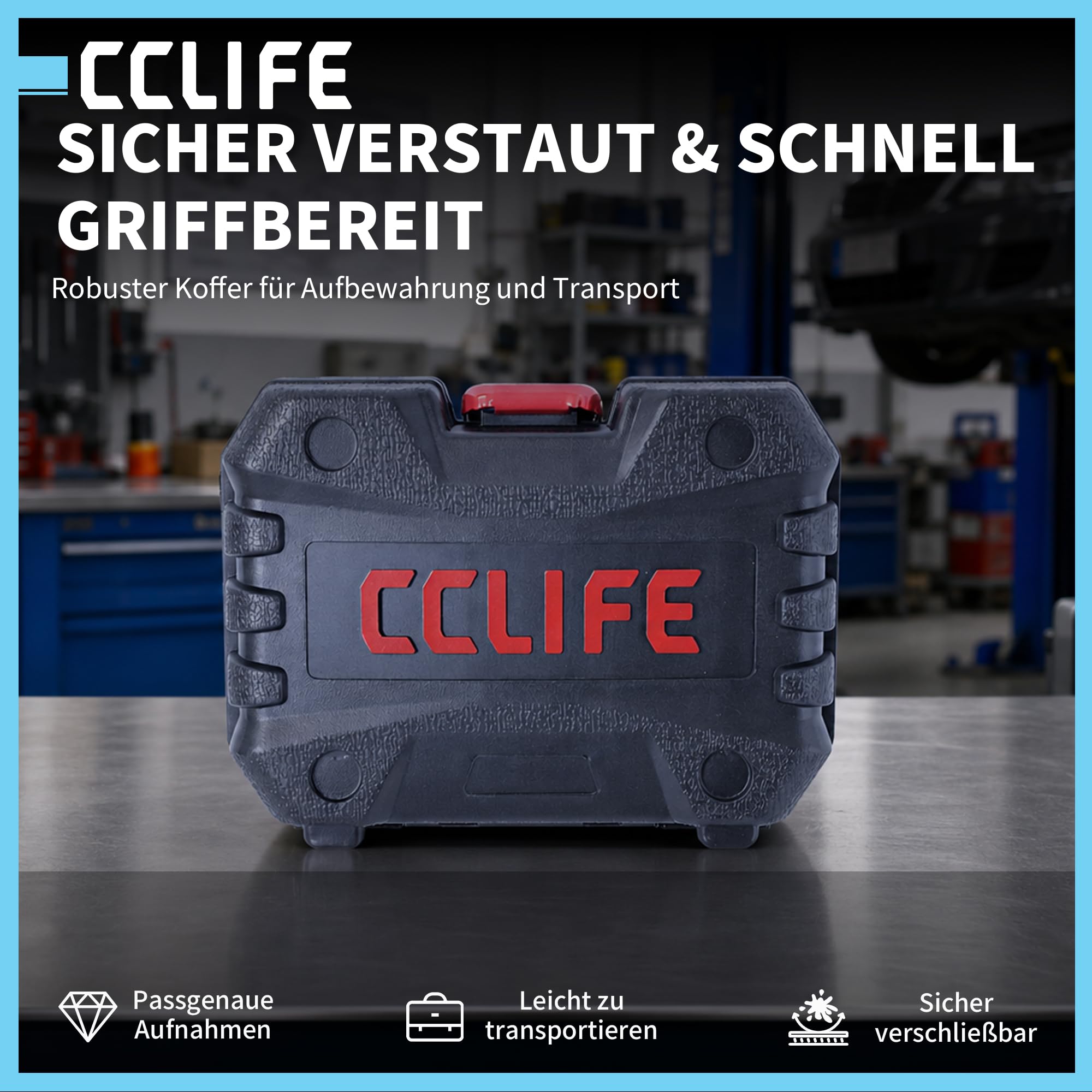 CCLIFE ABS Sensor Reibahlen-Satz 5-tlg. 14-18 mm | Sensoraufnahme reinigen | Rost & Ablagerungen entfernen | T-Griff 125 mm | 1/4 Zoll | 40CR & 9SiCr Stahl