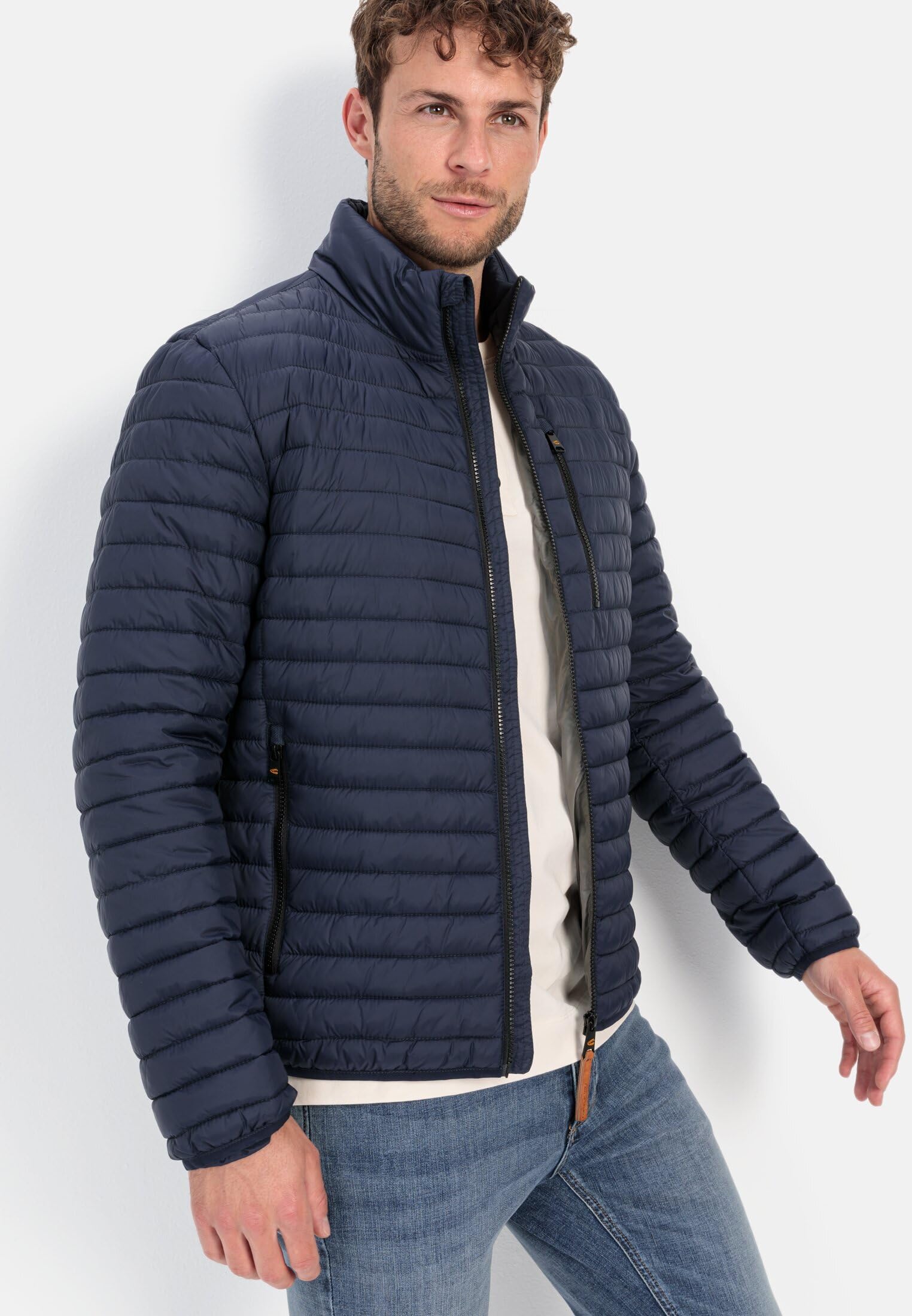 camel active Herren Steppjacke aus recyceltem Polyamid