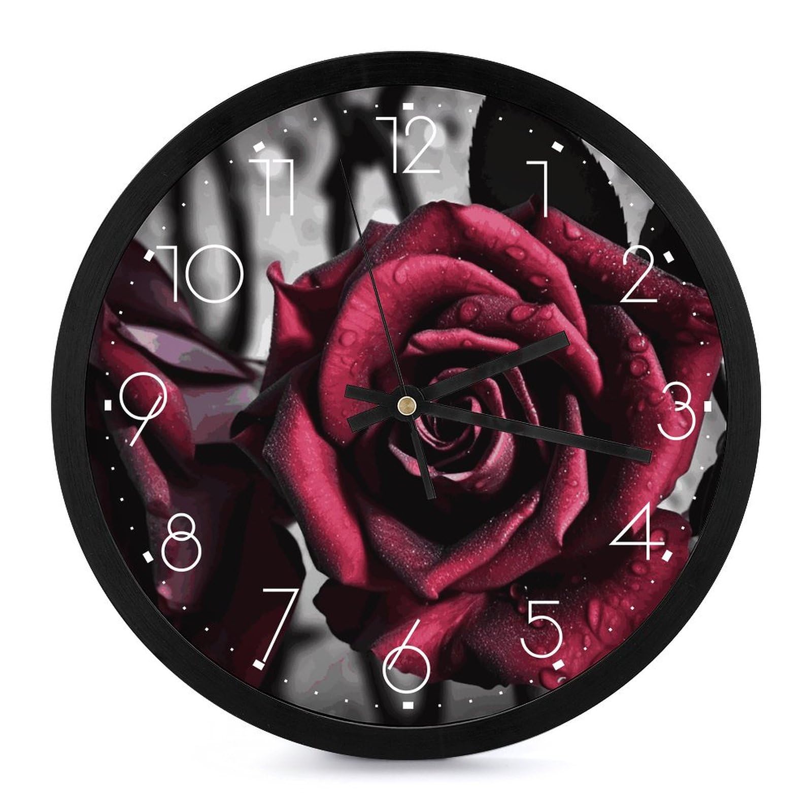 Horloge murale gothique silencieuse pour dormir sans aucun bruit de tic-tac
