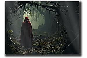 Vintage Red Hood Pop Art - Witchy Wall Decor