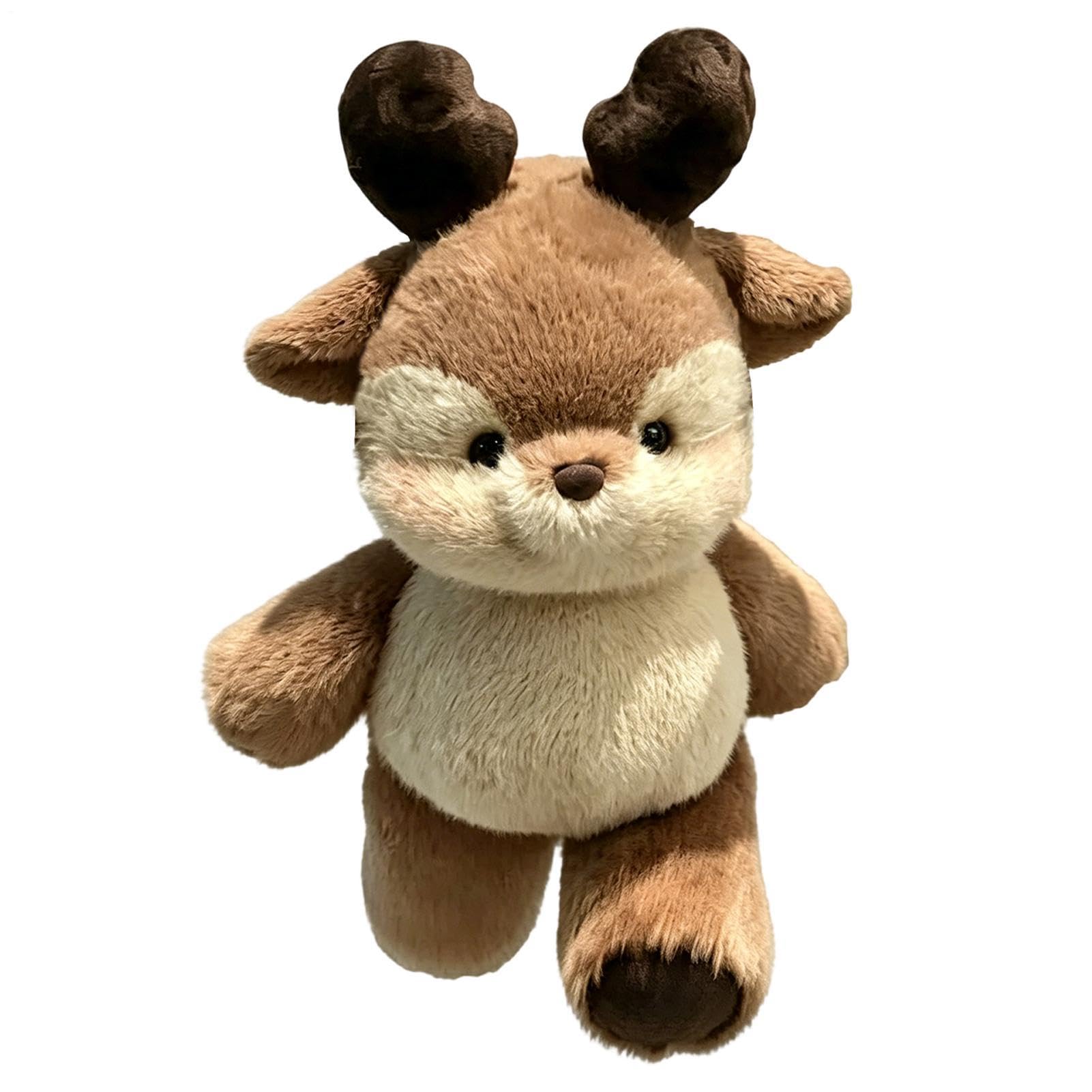 Peluche Di Renna Che Corre, Adorabile Animale Di Peluches Di Pelosa Che Corre Per Alleviare Lo Stress, Morbidi Cuscini A Forma Di Animale Per Divano, Auto, Per Uomini, Donne, Bambini E Adolescenti
