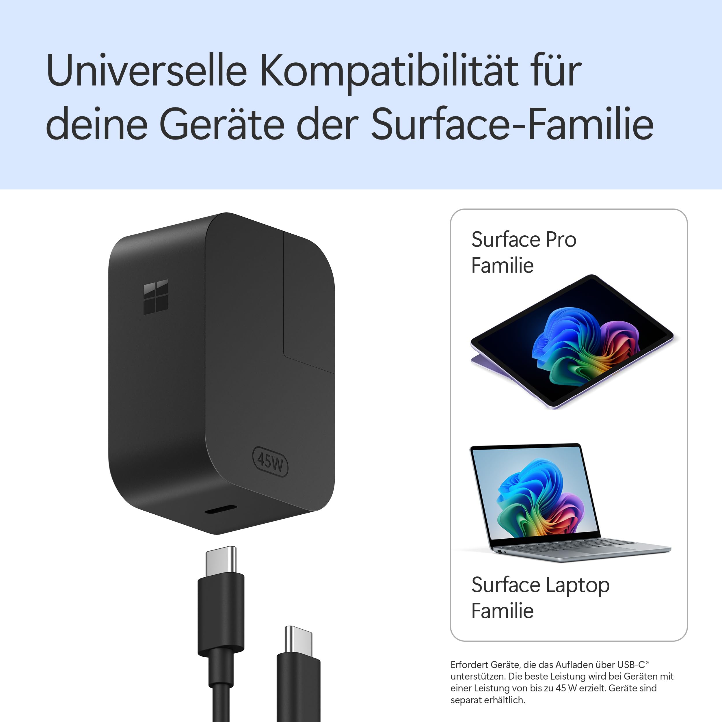 Microsoft Surface 45-Watt USB-C Netzteil – Bild 2