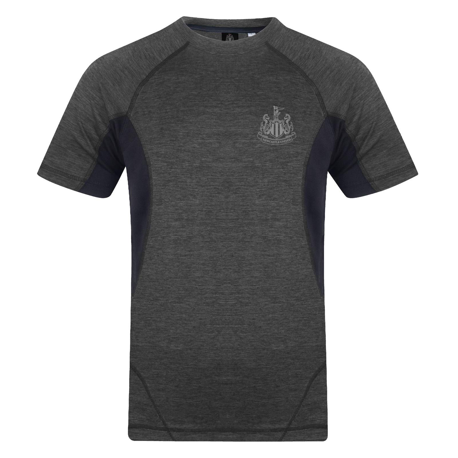 Newcastle UnitedFC Official Soccer Gift Mens Poly T-Shirt Black Medium