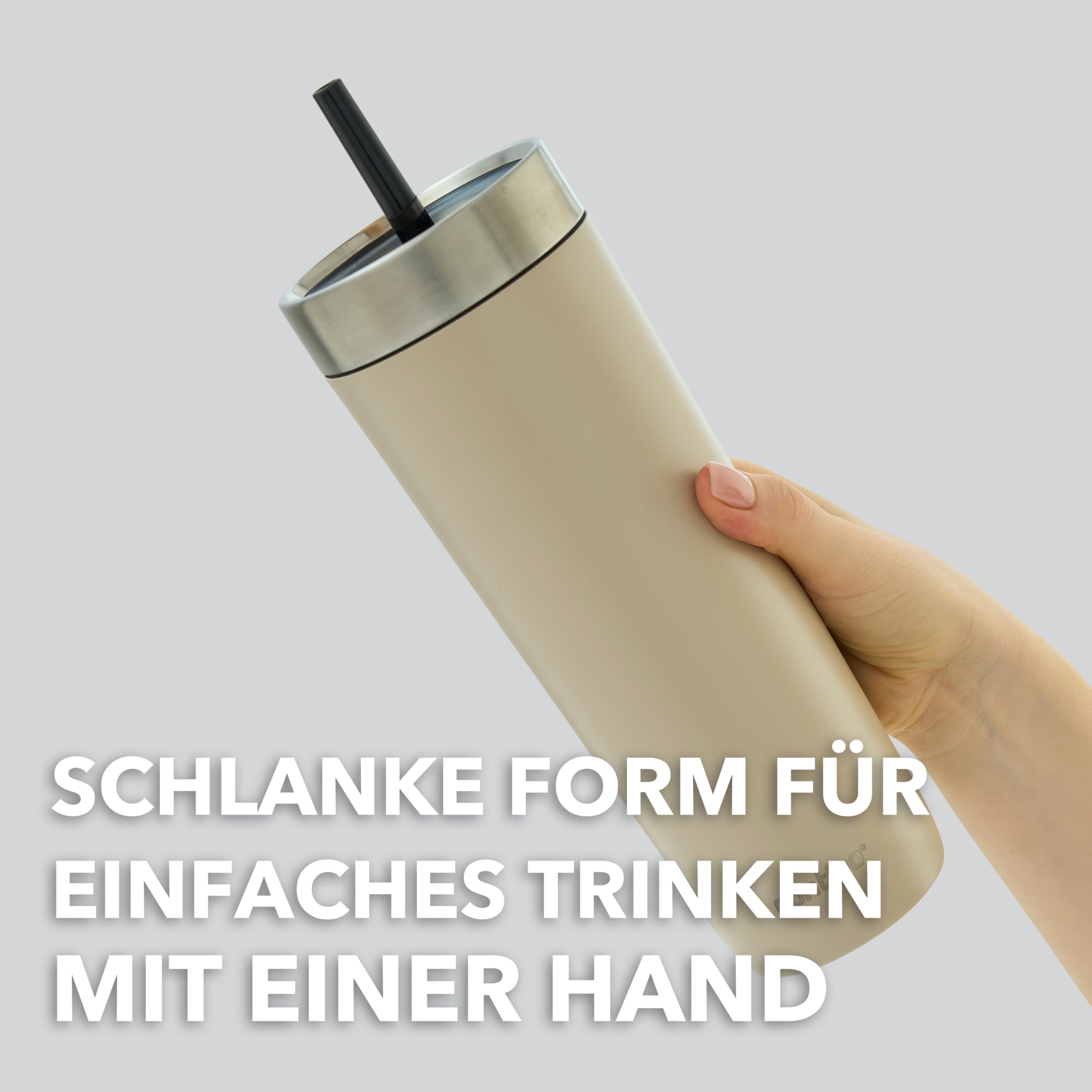 Contigo No-Spill Tumbler | Thermosflasche mit Strohhalm | 720 ml