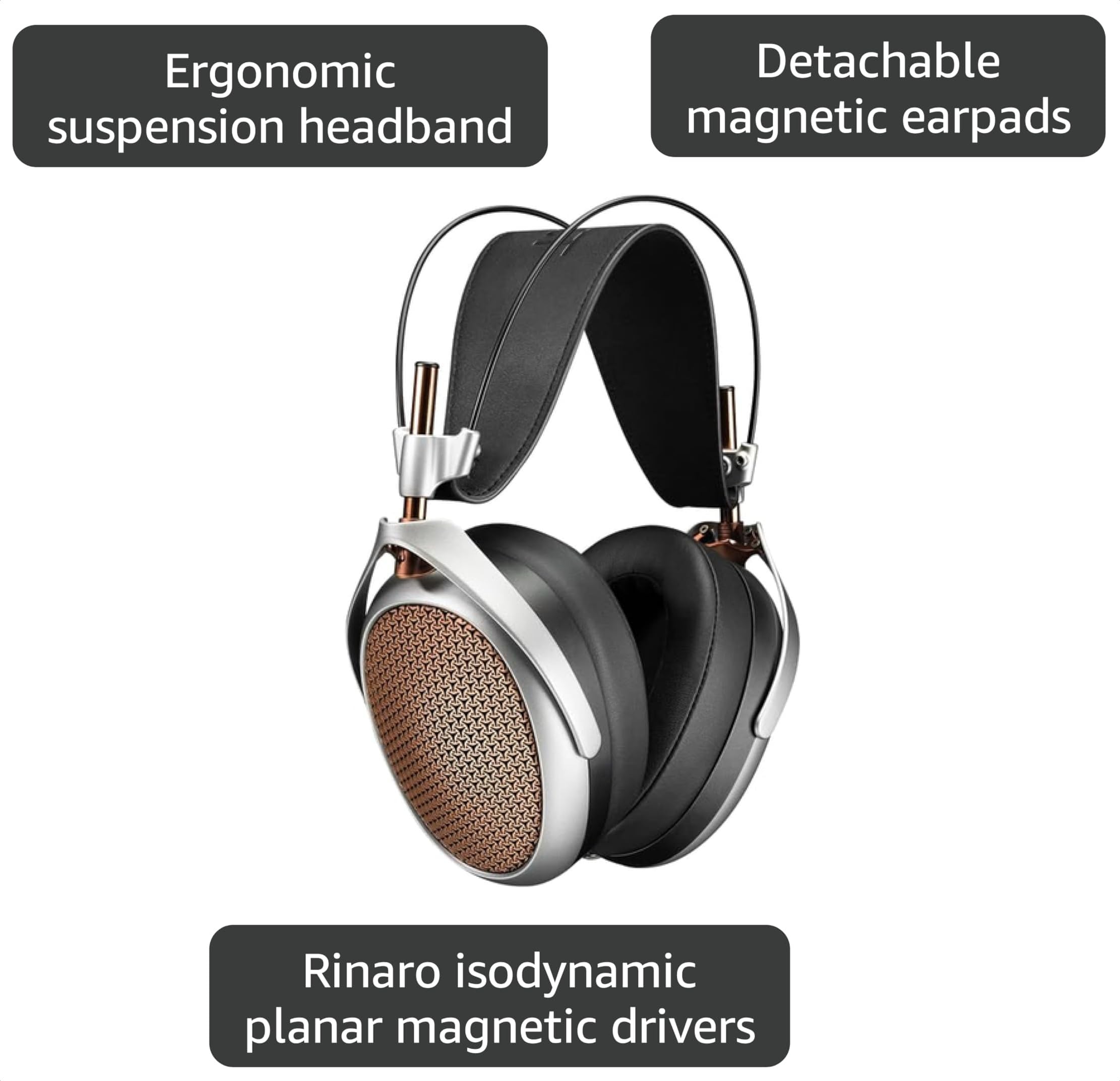 Amazon.com: MEZE AUDIO Poet | Wired Over-Ear Planar Magnetic Open