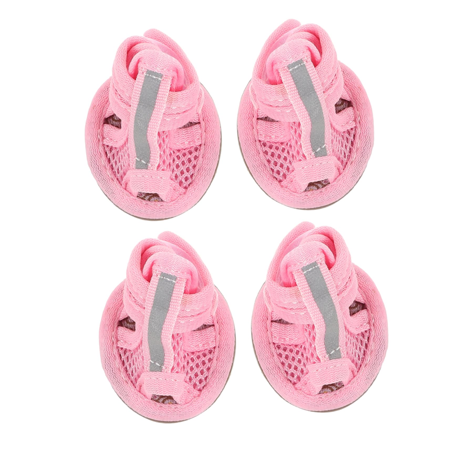 Sandales respirantes maille pour chiens et protection rose
