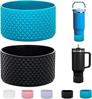 Vista 28 de 2 Piezas Protector de Base de Vaso para Stanley Quencher Adventure 40oz y Stanley IceFlow 20oz 30oz y Compatible con Hydro Flask 12oz 21oz 24oz 3D